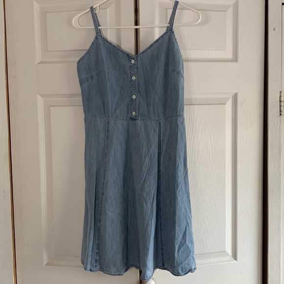 Gap Sleeveless Button-front Dress Light Wash Women’s US XS - Picture 2 of 8
